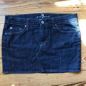 7 for all Mankind Jean Skirt